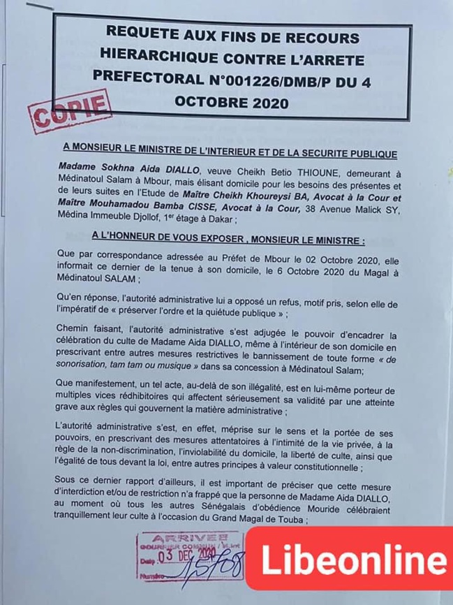 Sokhna Aïda Diallo s'attaque aux représentants de l'Etat