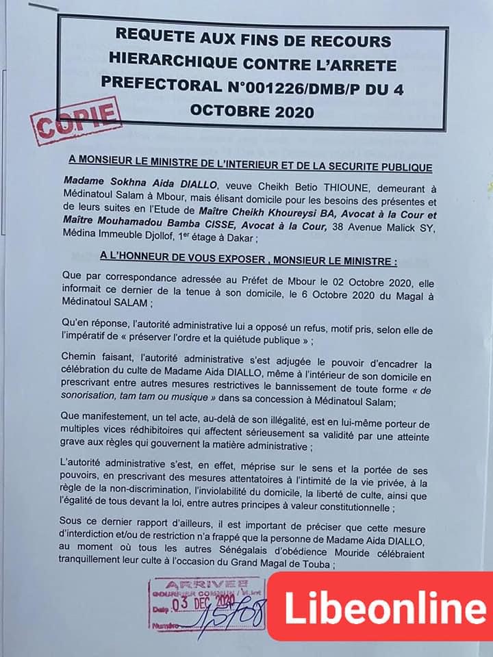 Sokhna Aïda Diallo s'attaque aux représentants de l'Etat