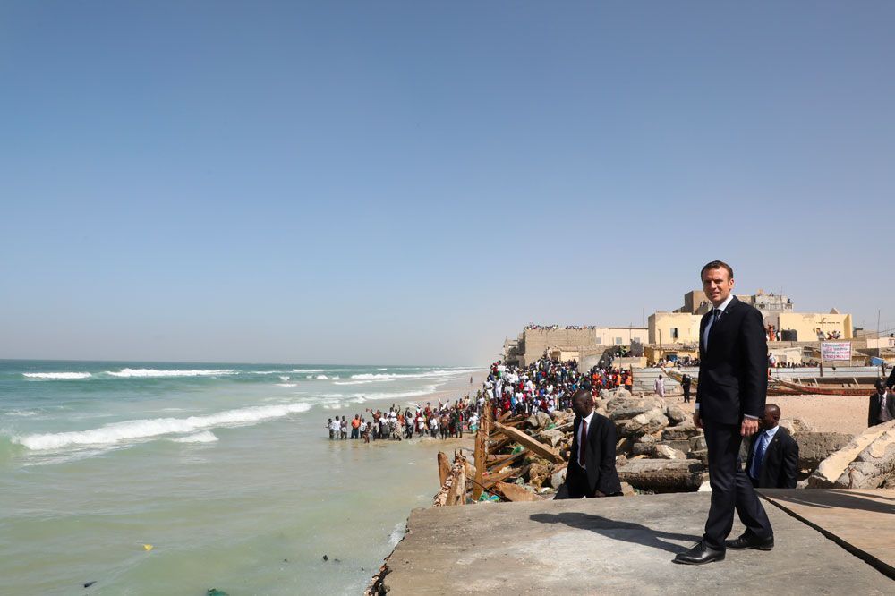 Il y'a 3 ans, Macron à Saint Louis promettait l'aide de la France face à l'érosion côtière
