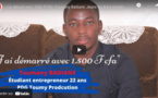 (Vidéo) « J’ai débuté avec 1500 FCFA », Toumany Badiane, jeune étudiant entrepreneur de 22 ans, fondateur de l’entreprise Toumy Production